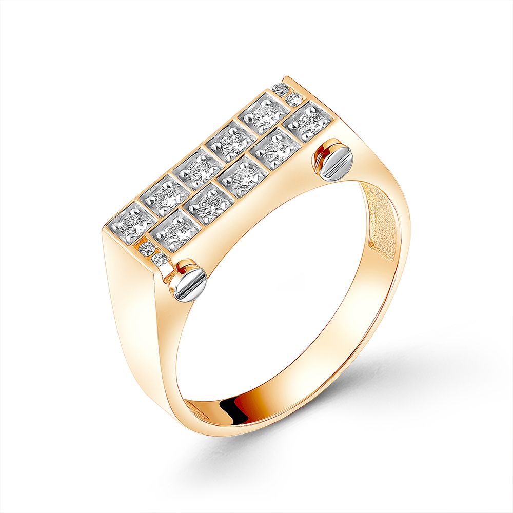 Кольцо, золото, бриллиант, К-1360-01